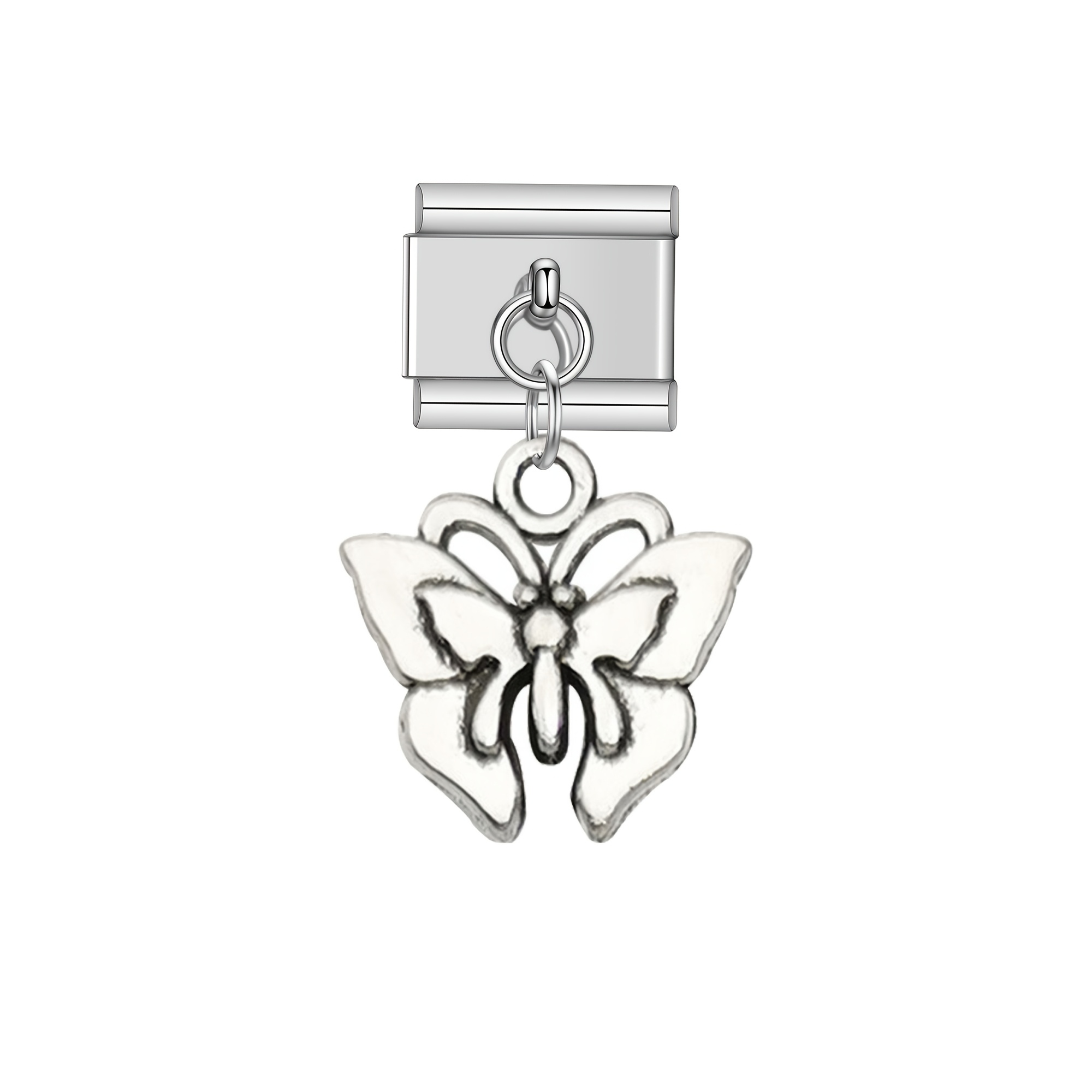Lovely Butterfly Charm Links Bracelet Fit for 9mm Bracelet